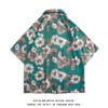 Tide Brand Retro Printed Shirt Men's Short-sleeved Couple 2022 Summer Loose Hawaiian Fashion Shirt Cardigan