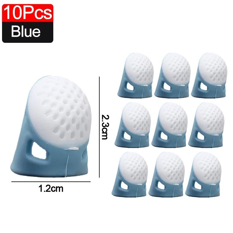 Наперстки для шитья, силиконовые напальчники для шитья, противоскользящий чехол для пальца, защитный рукав с выемкой, инструменты для шитья крестиком своими руками