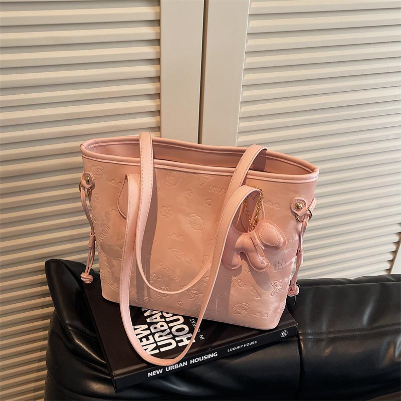 Сумка большой вместимости женская 2025 новая высококлассная студенческая сумка через плечо для занятий женская портативная дорожная сумка-тоут