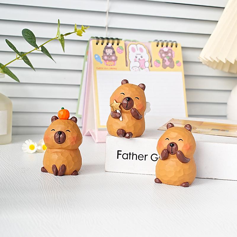 Capybara Trendy Play Blind Box Cute Office Desktop Ornament Healing Gift