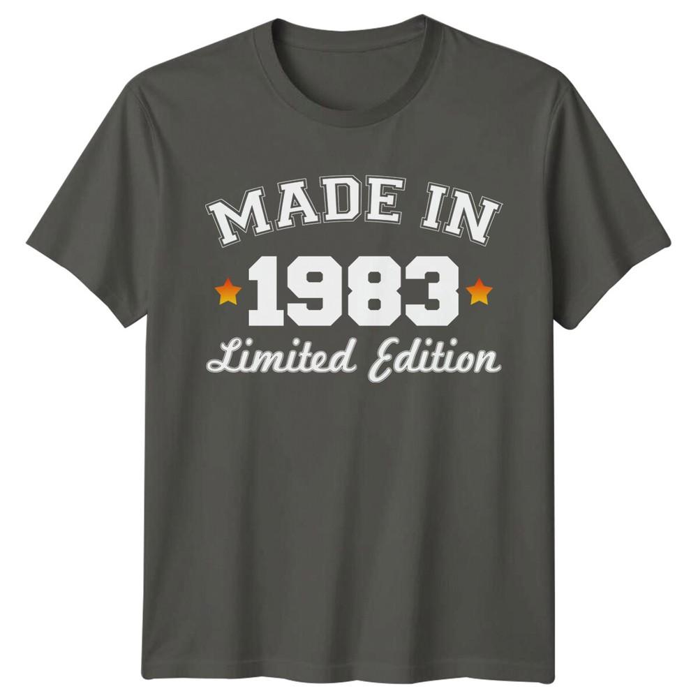 Made In 1983 Unisexs T Shirt 43rd Birthday Gift Vintage fortythree Year Old