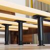 Heavy-Duty Bed Frame Support Bracket with Crossbeam and Rib Support Legs