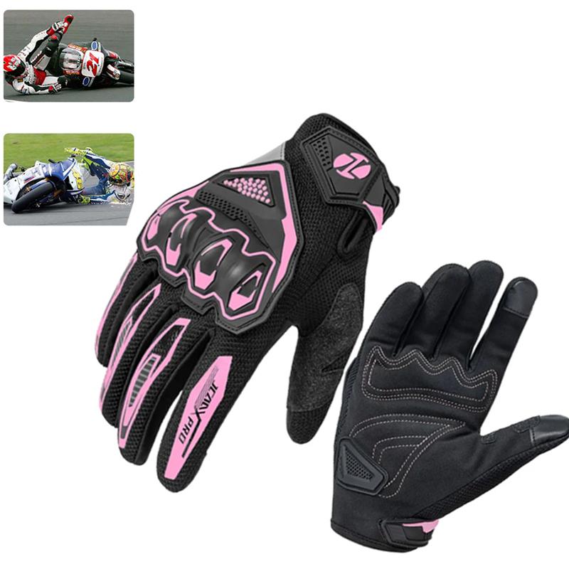 Summer Motorcycle Gloves Dirt Bike Items Full Finger Accessory Touch Screen Compatible Unisex for Moto Riding Cycling Guantes