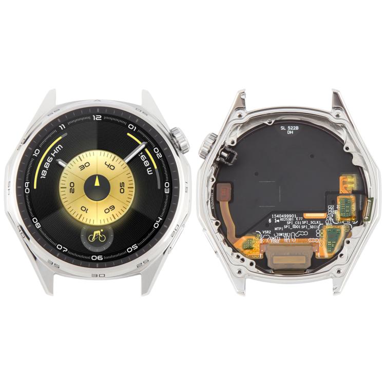For Huawei Watch GT 6 46mm LCD Screen Digitizer Full Assembly With Frame, Smartwatch Touch Display Replacement Repair Part