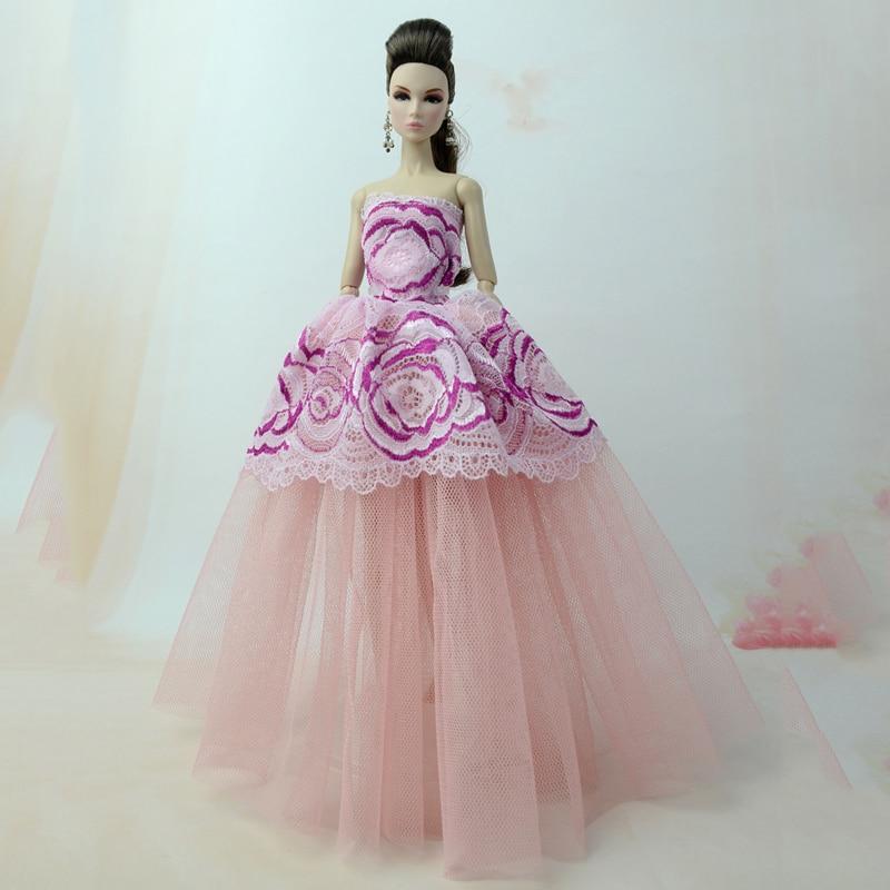 5 шт./лот модная кукольная одежда для куклы Барби наряды вечерние платья вечернее платье для куклы Барби платье 1/6 куклы аксессуары игрушка