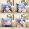 1pc Langa Hasegawa Anime Characters Pillow Case Fashion Square Pillowcase Bedroom Sofa Room Ins Decoration Leisure
