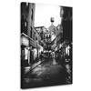 Печать на холсте Черно-белая улица