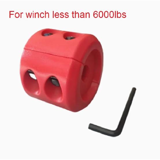 ATV winch rope rubber block protection stop guide port off-road UTV rubber plug wire traction trailer hook