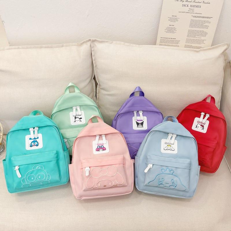 Cute Cartoon Lightweight Nylon Preschool Kids Backpack Comfortable Design
