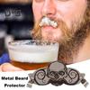 Mustache Drinking Protector Metal Skull Pattern Protect Mustache from Beer Coffee Tea Beverage Drinks Water Cup Mug Mustache Guard