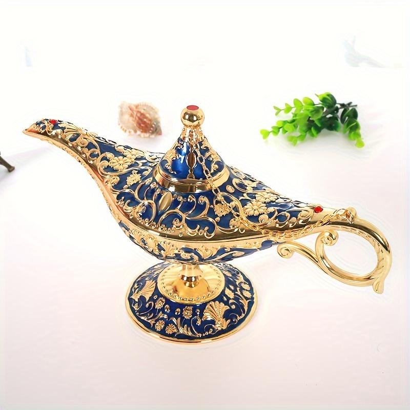 Vintage Legend Aladdin Lamp Magic Genie Wishing Light Tabletop Decor Crafts For Home Wedding Decoration Gift For Party Home Deco