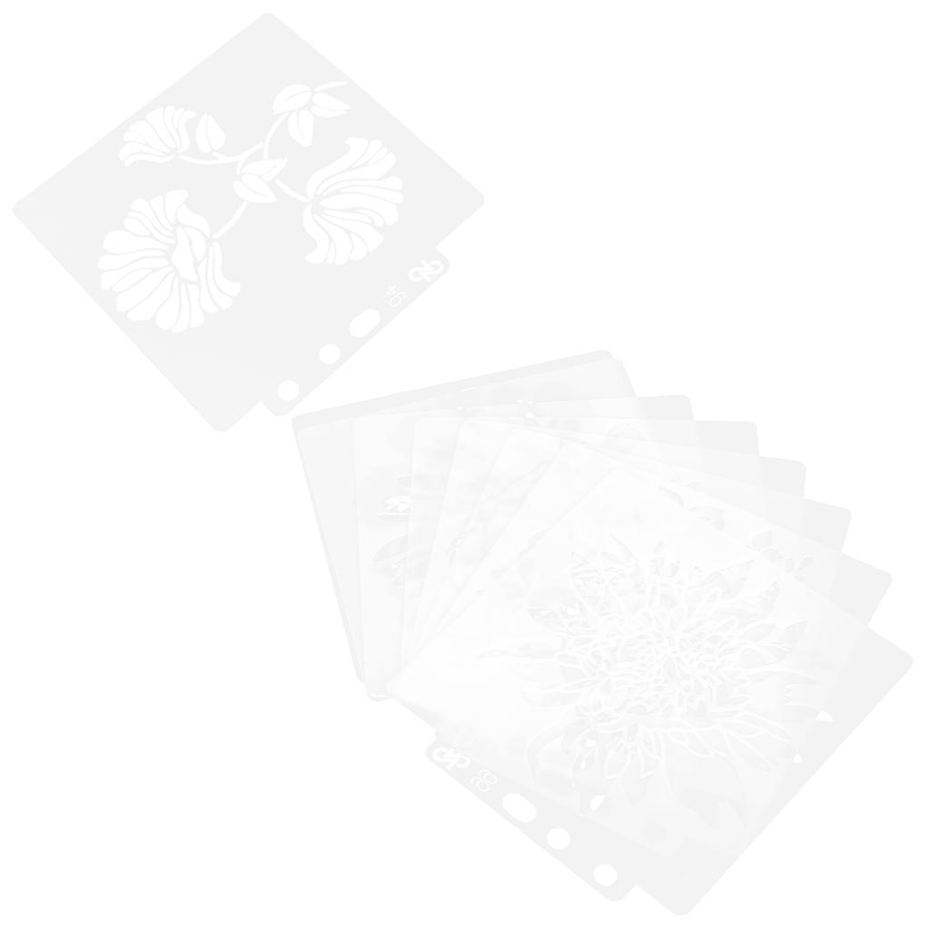 9Pcs Mandala Template Painting Drawing Stencils Making Mold Art Craft Supplies