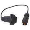 Heavy Duty Trailer Wiring Converter Double Interface Design 5 Pin 7 Pin Connector Weatherproof ABS Material 60cm Length