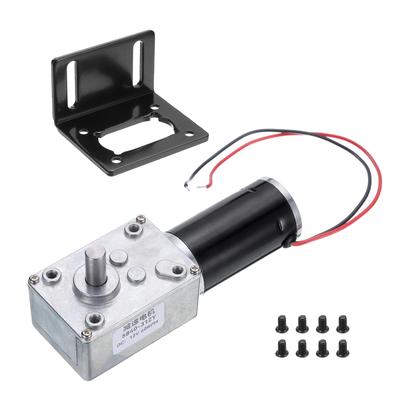 DC 12V Высокооборотный турбинный червячный редуктор 8 мм 60 об/мин с для Электрокаминов Мотор, Вал, Провод,