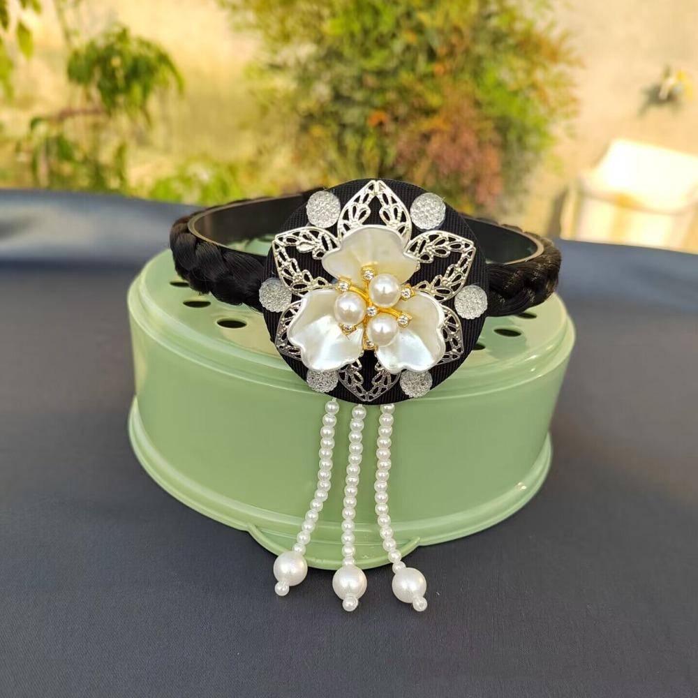 Tassel Hanbok Hairband Pearl Stage Dance Hair Hoop Sweet Korean Headband  Wedding