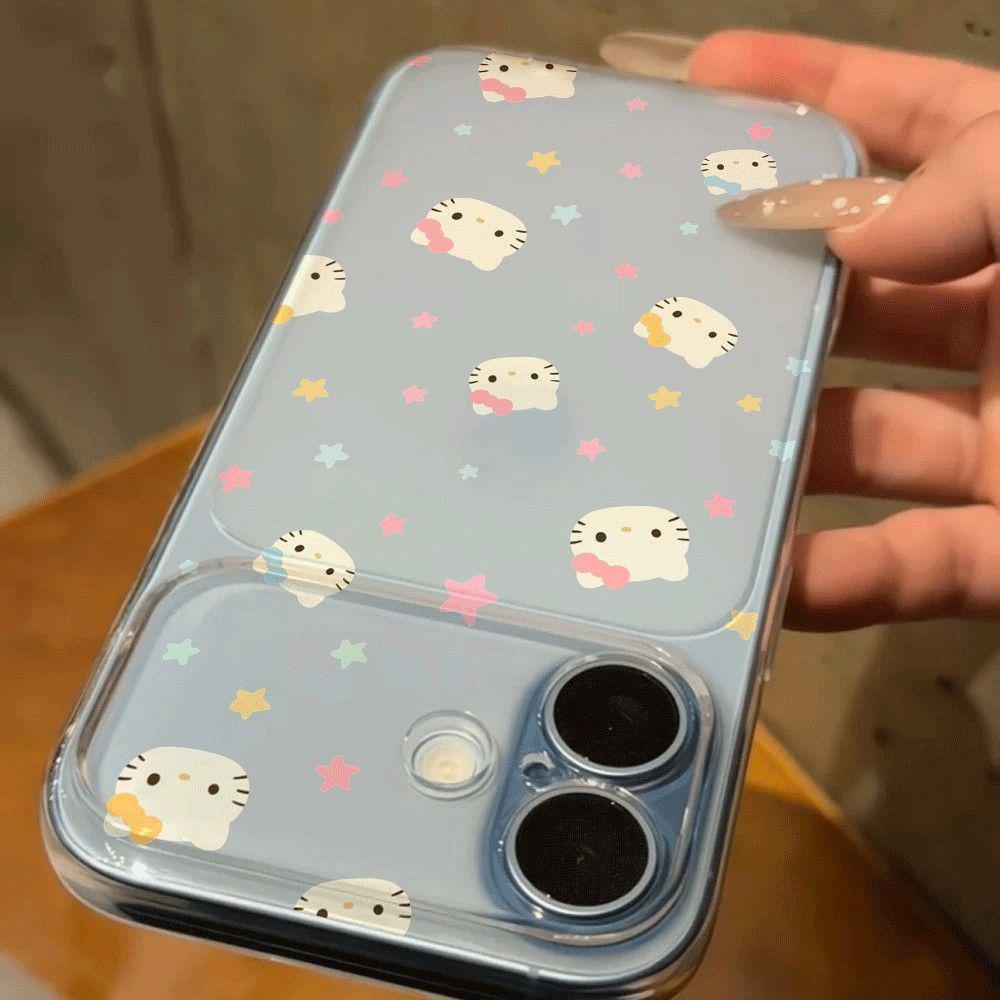 ЧехолHello Kitty Звездный Дизайн для 17 Pro Max, 16, 15 Pro, 14/13 - Милый и Простой