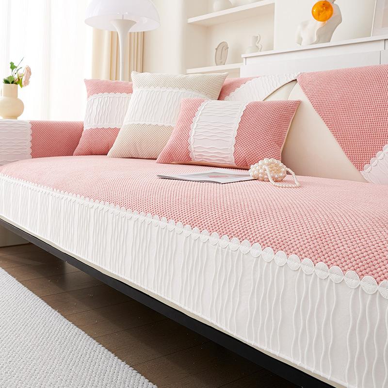Simple Modern Corduroy Sofa Cover Sofa Cushion Four Seasons Backrest Towel Cover Cloth Non-Slip Seat Cushions