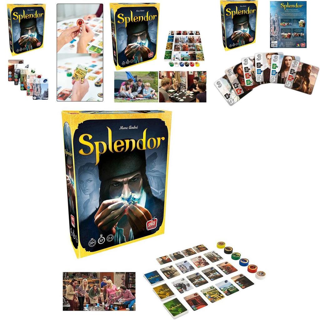 Настольная игра Splendor Полная английская версия Коробка для домашней вечеринки с коллекционными картами
