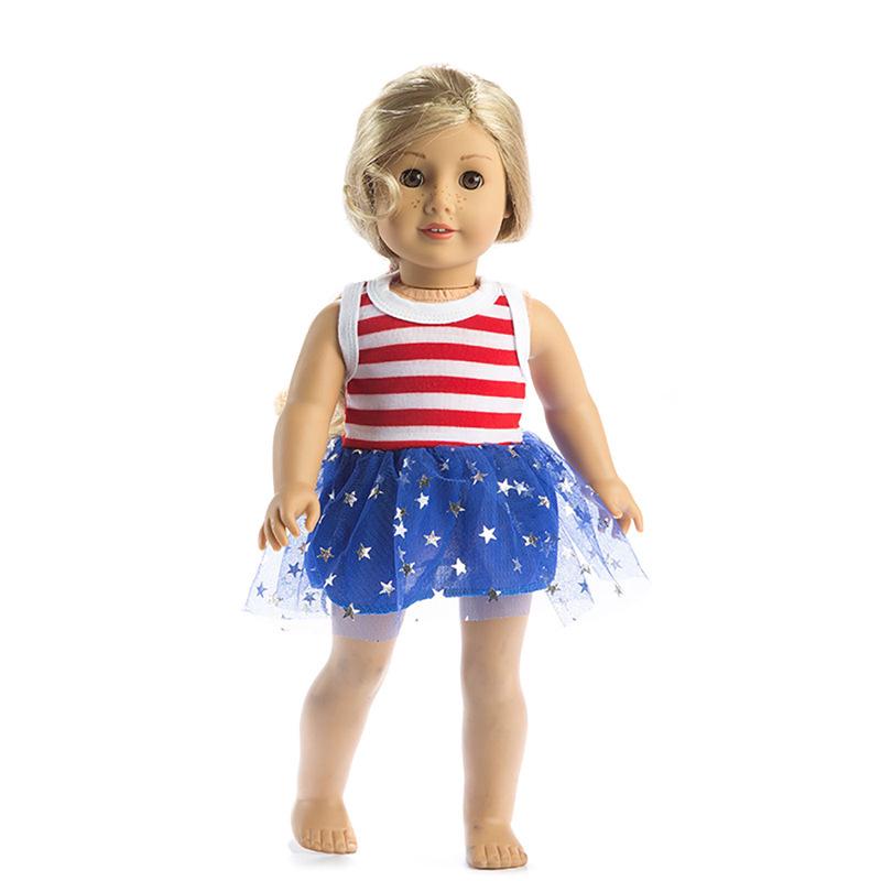 Одежда для 18-дюймовой куклы American Girl - Звездная пушистая юбка, аксессуар для платья принцессы