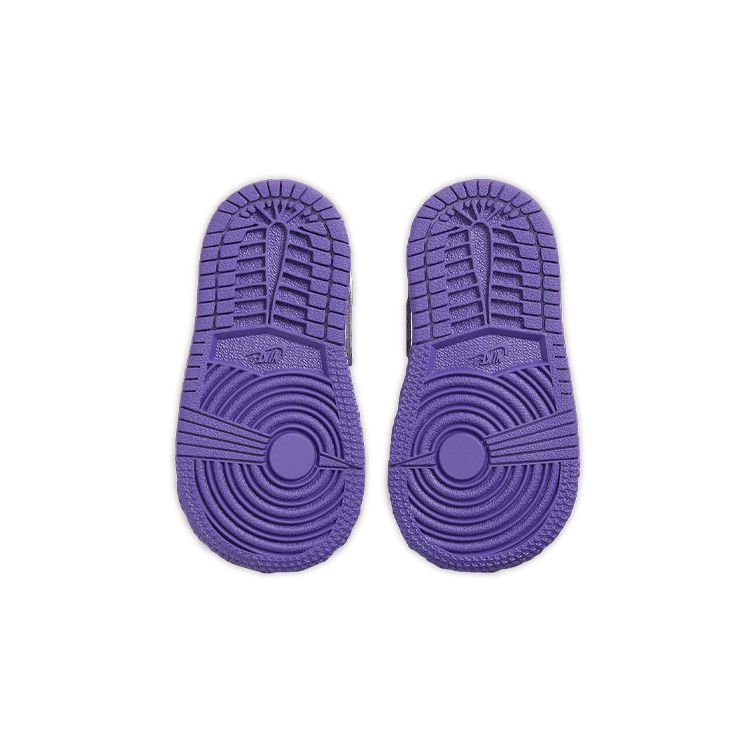 Air Jordan 1 Retro High OG TD Court Purple Детские кроссовки Белые CU0450-151