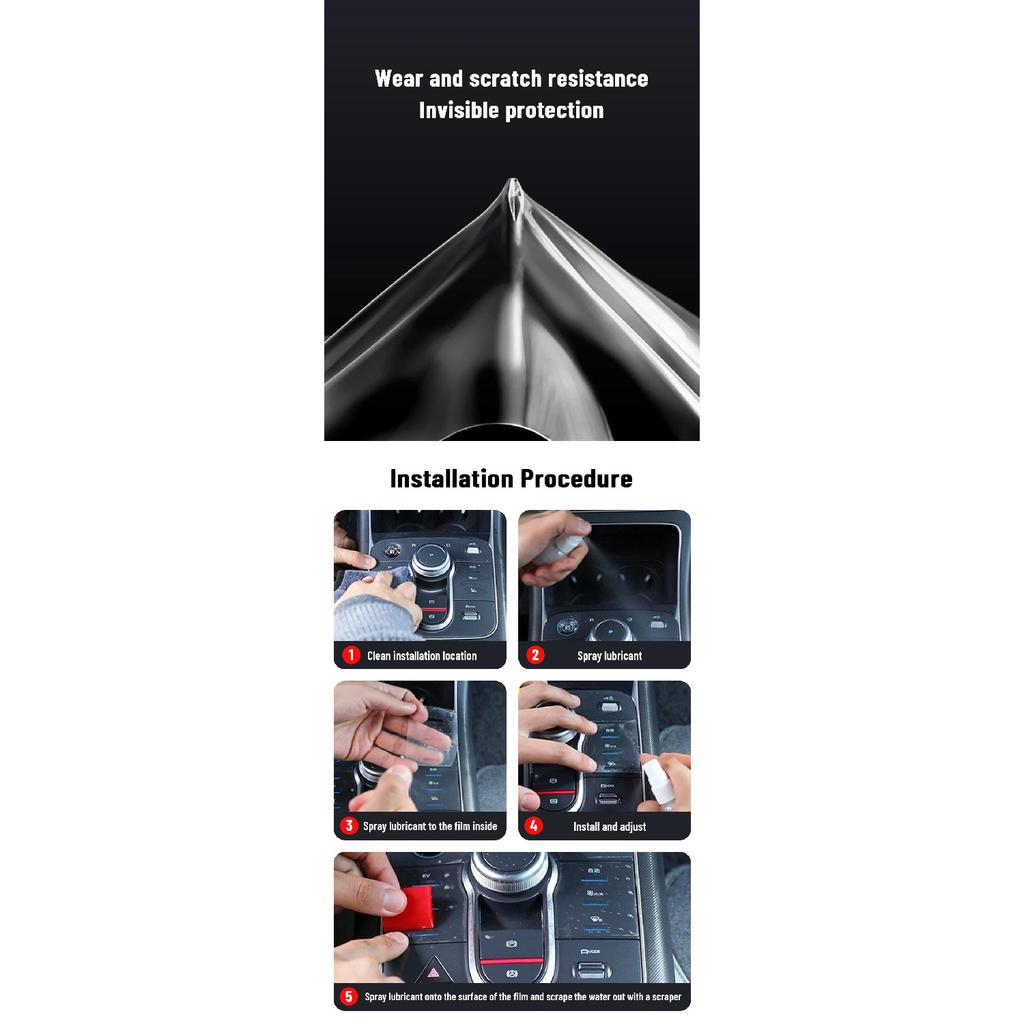 Anti-scratch Car Interior Center Console Media Dashboard Navigation TPU Protector Film For MAZDA CX-30 2020 2021 2022 2023 2024
