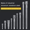 NEW 1/4 3/8 1/2 Socket Ratchet Wrench Extension Bar 75/100/125/150mm Auto Repair Durable Sleeve Rod Fast Wrench Hand Tools