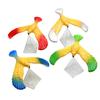 4pcs Random Color Balancing Bird Stress Relief Finger Toys with Pyramid Base for Children Physical