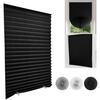 Cordless Window Blinds Cut To Size Stick On Temporary Blinds No Drill Pleated Blinds for Windows Doors Home Nursery Bedroom Kitchen Bathroom
