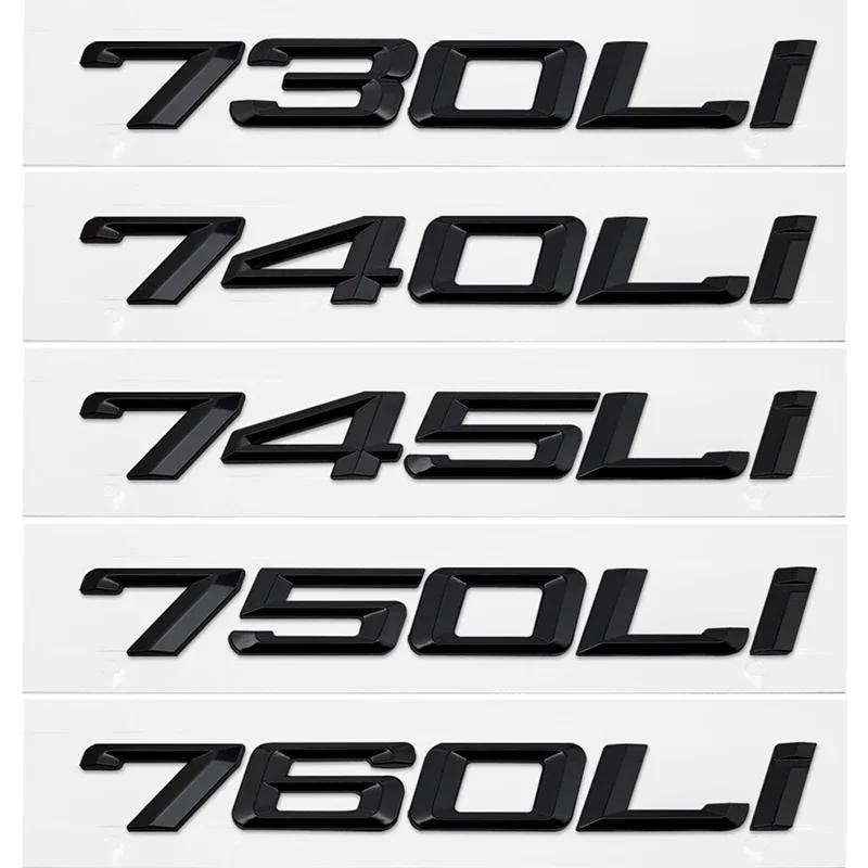3D ABS 730Li 740Li 745Li 750Li 760Li Значки-буквы на багажник автомобиля Наклейки Шильдик Эмблема Наклейка для 7 серии G11 G12 E38 E65 E66 F01