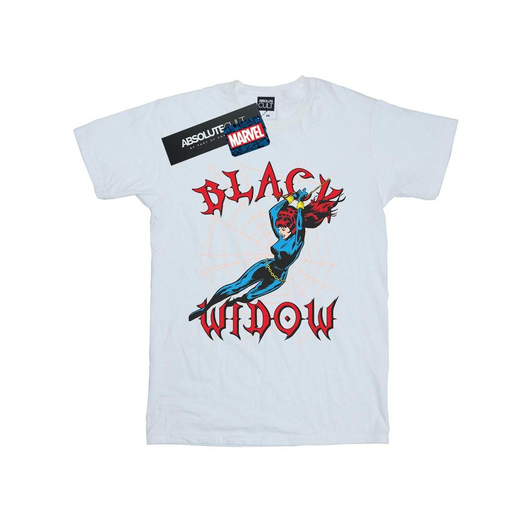 Marvel Mens Black Widow Web T-Shirt