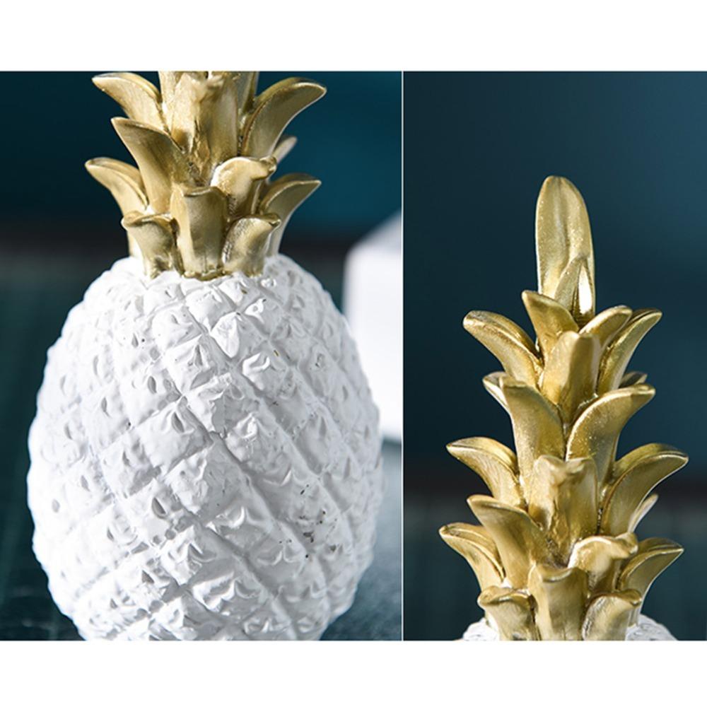 embossed texture surface resin pineapple table ornament tv stand desktop ornament