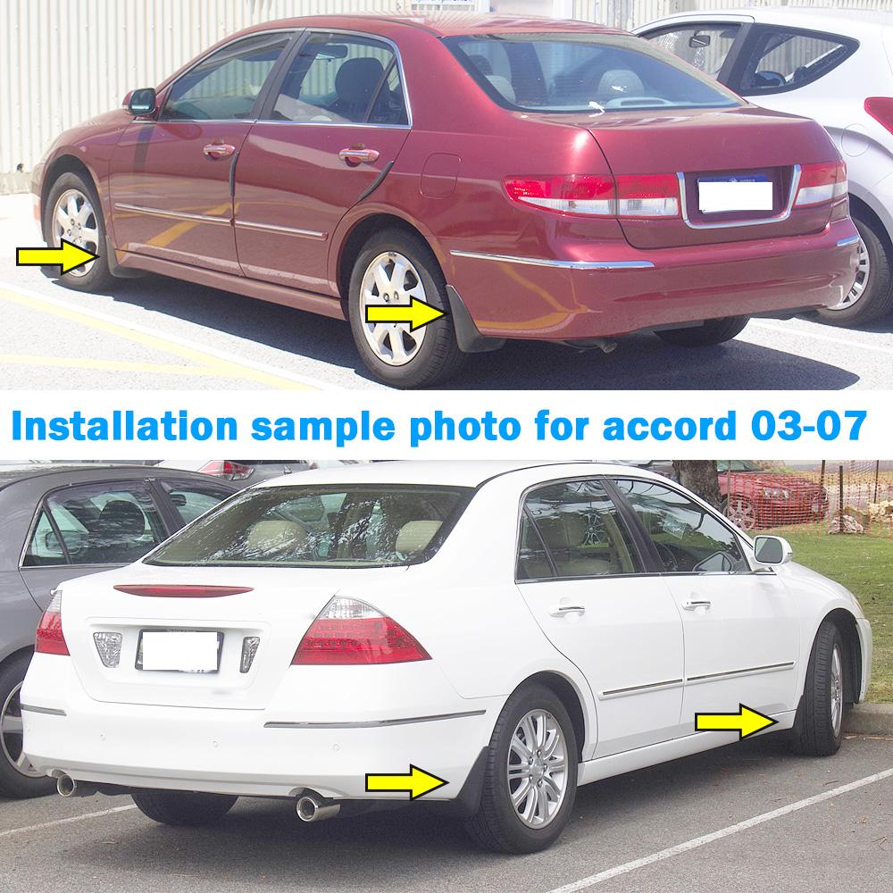 Набор формованных брызговиков для Honda Accord Inspire 4dr седан 2003 2004 2005 2006 2007 Брызговики Брызговики