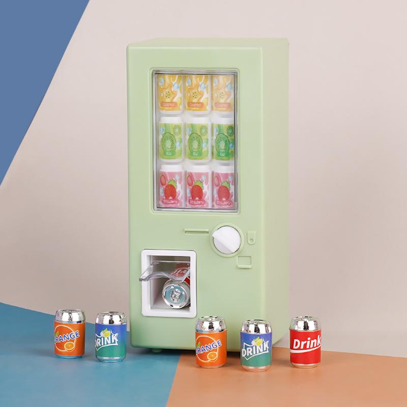 Mini Beverage Machine Cans Beverage Doll House Supermarket Small Ornament Model Children'S Play House Toys Small Gifts