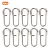 50PCS Powerful Oval Stainless Steel Fishing Clips Snaps Connector Interlock AccessoriesLarge Size