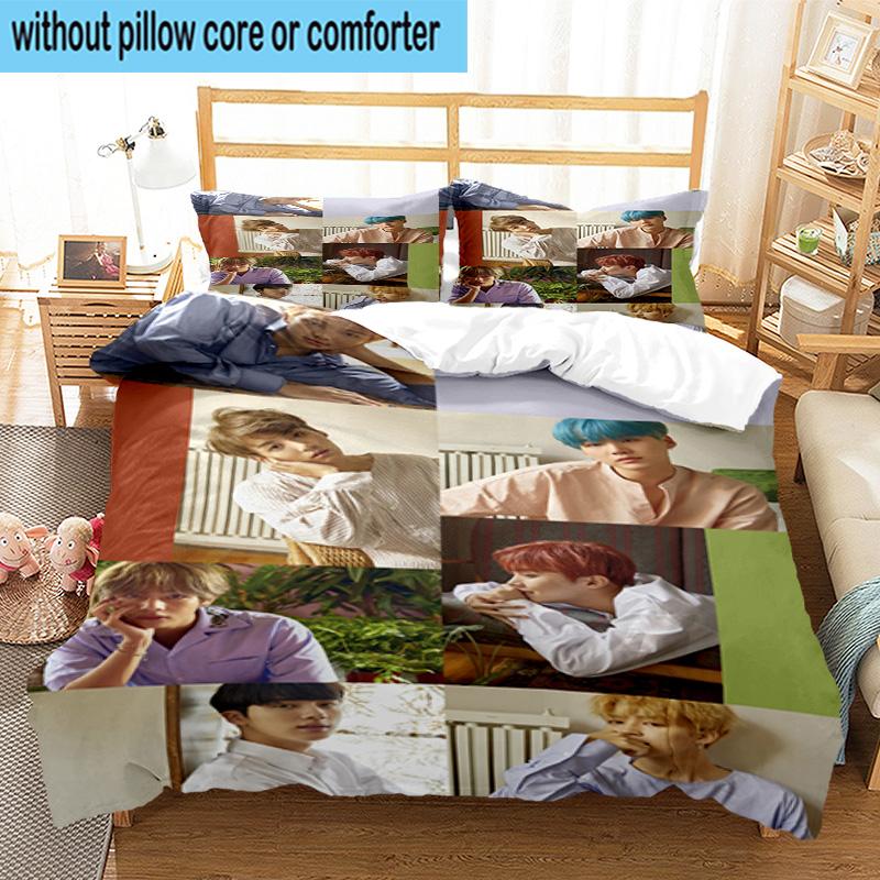 3PCS K-pop music group 3pcs Bedding,Including 3PCS Duvet Cover And 2pcs Pillowcases Perfect for Christmas,Ideal for Bedroom, Dormitory