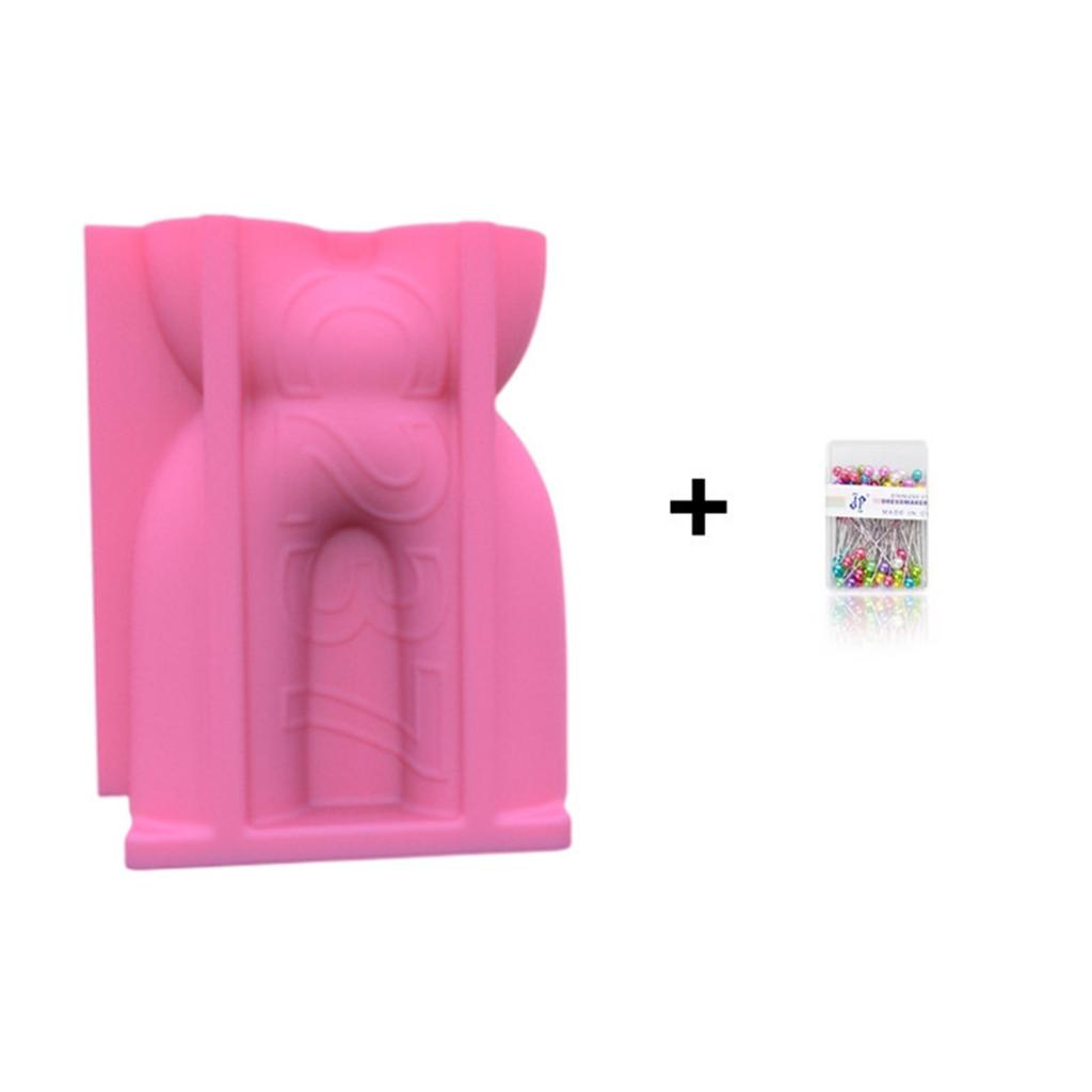 Подсвечник для свечи, смоляная форма, силиконовая форма для подсвечника, U-форма для литья из эпоксидной смолы для коробки конфет, домашний декор стола