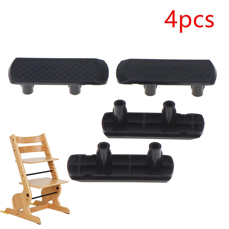 4 Pack High Chair Foot Rest Replacement Parts Non Slip Textured Surface for Baby Kids Dining Feeding Chairs