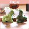 Cute Cartoon Green Crocodile Soft Plush Keychain Pp Cotton Filling Bags Gift