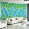 Rainbow Gummy Bear Wall Tapestry Aesthetic Wall Hanging Printed Fabric Blanket Decorative Tapestries for Bedroom Living Room Home Decor