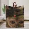 Funny Monkey Cartoon Accessories Fashion Blanket Warm Cozy Fluffy  Throw Fashion Blankets for Bed es Multi-size Throws And Fashion Blankets