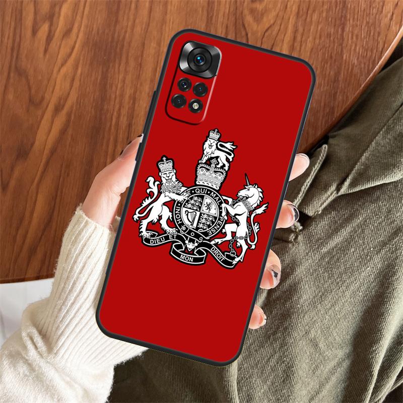 Англия Британский UK Флаг Юнион Джек Чехол Для Xiaomi Redmi Note 14 Pro 13 12 11 10 15 Pro Plus Redmi 13 C 15 10C 12C 14C 15C Обложка
