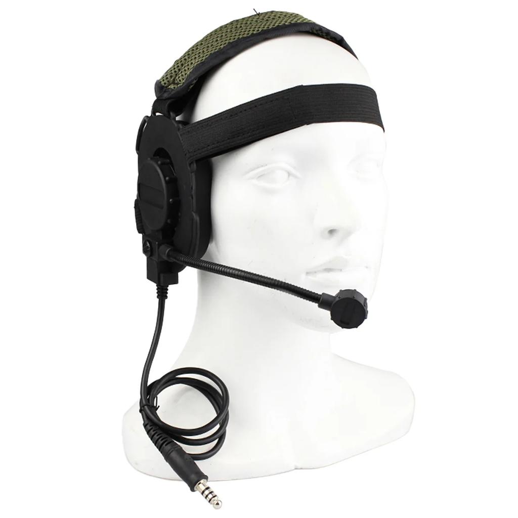 Tactical U94 PTT Cable Plug Headset Adapter for Walkie Talkie TYT F8 Baofeng UV-5R Radio Motorola Kenwood Outdoor Shooting