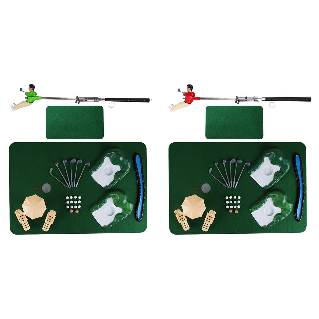 Mini Indoor Golf Game Funny Golf Games Mini Golfer Set Golf Accessories Set Mini Golf Course Indoor Play Gift For Kids