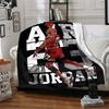 1Pc Air Jordan Flight Flannel Blanket, Soft And Comfortable, Casual Warm, Camping Travel, Christmas, Halloween Xmas Gift L1238
