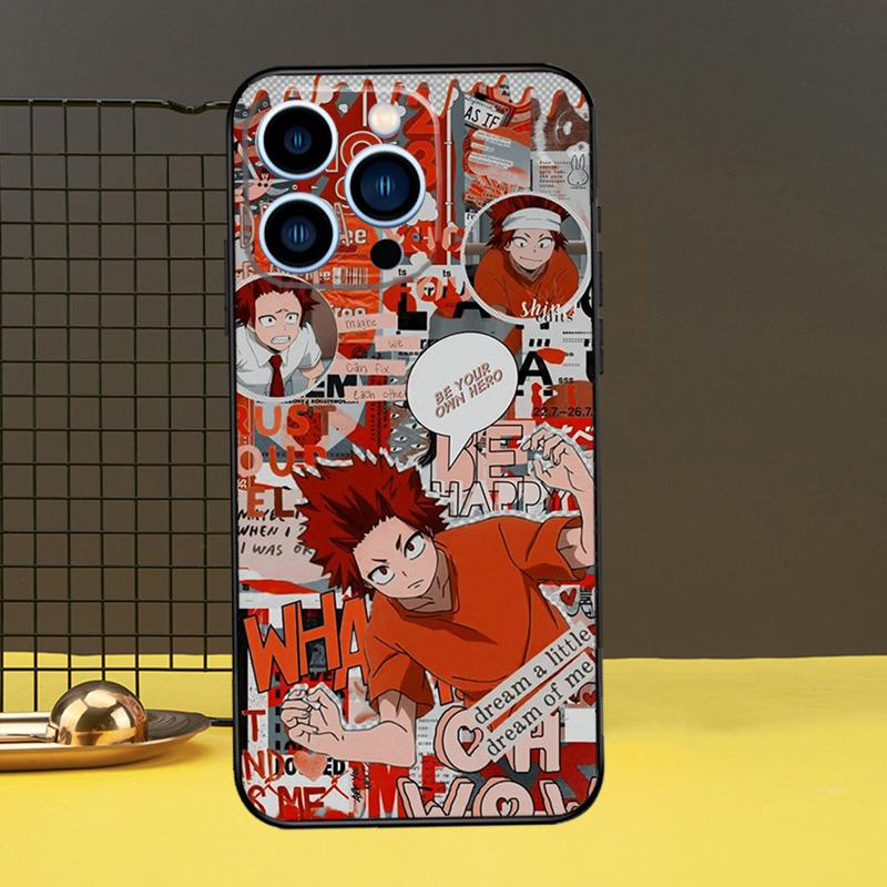 Чехол Kirishima Eijiro My Hero Academia для iPhone 13 12 11 14 Pro Max XS Max XR X 6S 7 8 Plus SE 2020, задняя крышка, чехол для телефона