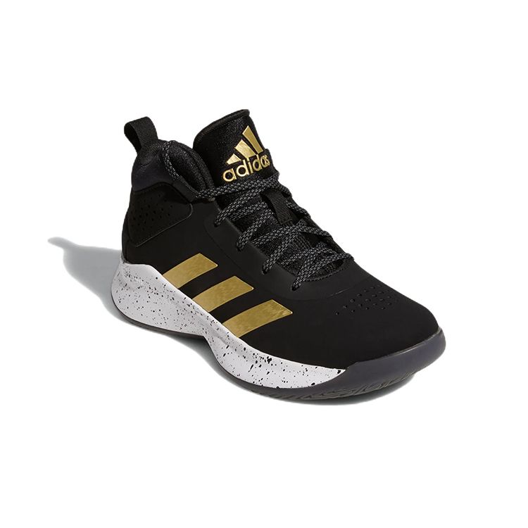 adidas Детские кроссовки Cross Em Up 5 Wide J Black Gold Metallic Core-Black Cloud-White GX4790