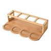 Round Square Kitchen Storage Shelf Bamboo Oil Bottle Rack Seasoning Can Storage Rack  Resturant