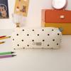 Polka Dot Design Pen Bag Large Capacity Pen Pouch Portable Stationery Bag  School Office
