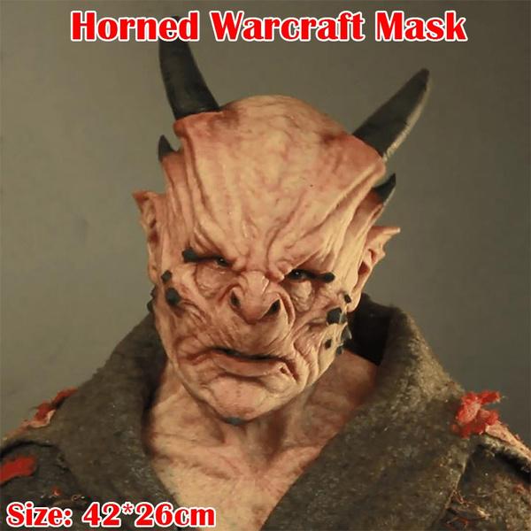 Halloween Horns Warcraft Mask Easter Horror Cow Devil Horns Spoof Mask