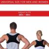 Черный регулируемый корректор осанки Body Brace для спины поясничный плечевой поддержки ремень Фитнес инструменты Женщины Мужчины UK Унисекс Мягкий